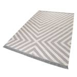 Teppich Edgy Corners (handgewebt) Mischgewebe - Grau / Creme - 160 x 230 cm