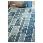 Tapis Effi Fibres synthétiques - Turquoise / Sable - 90 x 150 cm