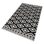 Tapis Ethno Fibres synthétiques - Noir / Crème - 200 x 290 cm