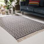 Tapis Ethno Pattern Coton - Noir