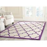 Tapis Everly Violet / Crème - 182 x 182 cm