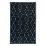 Tapis Fiesta (tissé à la main) Laine vierge / Coton - Noir / Gris clair - 160 x 230 cm