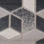 Teppich Flow II Kunstfaser - Grau