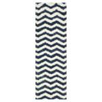 Tapis Frances Bleu / Blanc - 68 x 152 cm