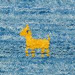Wollteppich Gabbeh Loom Schurwolle - Eisblau - 170 x 240 cm
