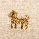 Teppich Gabbeh Supreme Beige - 200 x 250 cm