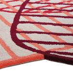 Tapis Graphic Jungle Fibres synthétiques - Rouge - 170 x 240 cm