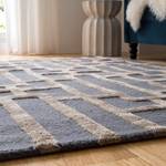 Tapis Graphics Brick Laine - Bleu / Gris