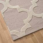 Teppich Graphics Plaza Wolle - Rose / Creme