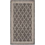 Tapis Grenada Fibres synthétiques - Noir / Blanc - 90 x 150 cm