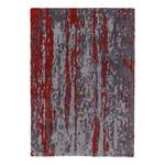Tapis Impression Fibres synthétiques - Gris / Rouge - 160 x 230 cm