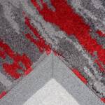 Teppich Impression Kunstfaser - Grau / Rot - 160 x 230 cm