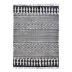 Tapis Indiana Stripes Coton - Noir / Blanc