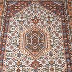 Teppich-Indo Hyderabad Beige Reine Wolle - 60 x 90 cm