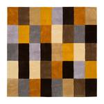 Tapijt Isesi kunstvezels - Oranje/donkerbruin - 100x100cm