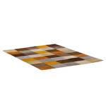 Teppich Isesi Kunstfaser - Orange / Dunkelbraun - 100 x 100 cm