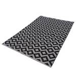 Tapis Jacquard II Coton - Noir / Gris