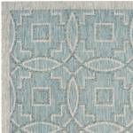 Tapis Jade Fibres synthétiques - Turquoise / Sable - 160 x 230 cm