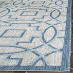 Tapis Jade Fibres synthétiques - Gris clair / Bleu clair - 160 x 230 cm