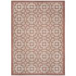 Tapis Jade Fibres synthétiques - Cappuccino / Rouge - 160 x 230 cm
