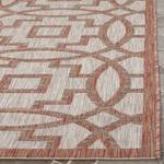 Tapis Jade Fibres synthétiques - Cappuccino / Rouge - 200 x 300 cm