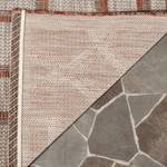 In & Outdoor Teppich Jade Kunstfaser - Cappucino / Rot - 200 x 300 cm