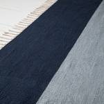 Teppich Juja (handgewebt) Baumwollstoff - Blau / Beige - 140 x 200 cm