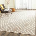 Tapis Kalina Kilim Tissu mélangé - Sable / Blanc - 243 x 304 cm