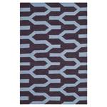 Tapis Karina Mauve / Bleu - 92 x 153 cm - 90 x 150 cm