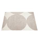 Tapis à poils courts Khail Coton - Beige / Gris