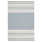 Tapis Kilifi Dhurrie Tissu mélangé - Gris clair / Blanc - 120 x 180 cm