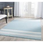 Tapis Kilifi Dhurrie Tissu mélangé - Turquoise / Blanc - 120 x 180 cm