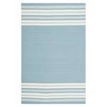 Tapis Kilifi Dhurrie Tissu mélangé - Turquoise / Blanc - 160 x 230 cm