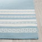 Tapijt Kilifi Dhurrie mixweefsel - Turquoise/wit - 200 x 300 cm