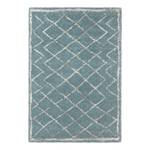 Tapis épais Loft Fibres synthétiques - Bleu / Crème - Bleu Gris