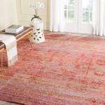 Tapijt Lulu Vintage kunstvezel - fuchsiakleurig - Rood / Caramelkleurig - 90 x 150 cm