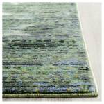 Tapis Lulu Vintage Fibres synthétiques - Fuchsia - Vert / Bleu - 243 x 304 cm