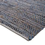 Teppich Meru (Handgewebt) Webstoff- Blau / Gelb
