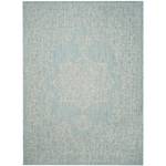 Tapis Mirabelle Fibres synthétiques - Vert menthe / Blanc crème - 243 x 304 cm