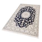 Tapis Naîn Scherkat Bleu roi Pure laine vierge