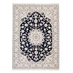 Tapis Naîn Scherkat Bleu roi Pure laine vierge 170 cm x 240