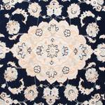 Tapis Naîn Scherkat Bleu roi Pure laine vierge