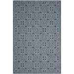 Tapis Nantucket Fibres synthétiques - Bleu / Gris - 160 x 230 cm