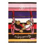 Tapijt Jolly Bob en Lovely -bruin/roze Meerkleurig - Roze - Textiel - 120 x 1.5 x 180 cm