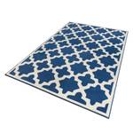 Tapis Noble Fibres synthétiques - Bleu / Beige - 140 x 200 cm