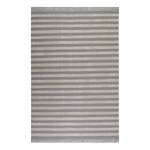 Teppich Noble Stripes (handgewebt) Mischgewebe - Grau / Creme - 160 x 230 cm