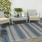 Tapis Odessa Fibres synthétiques - Gris / Bleu - 120 x 180 cm