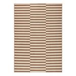 Teppich Panel Kunstfaser - Braun / Creme - 80 x 150 cm