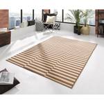 Tapis Panel Fibres synthétiques - Marron / Crème - 200 x 290 cm