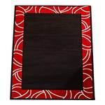 Tapis Prime Pile Bordure Noir / Rouge - 160 x 230 cm